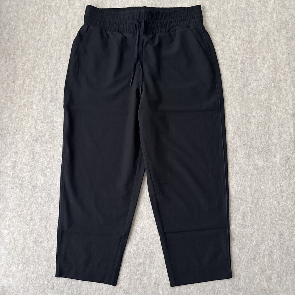 SPANX The Perfect Pant Crop Womens L Black Ponte Knit Slim Stretch - Picture 2 of 16